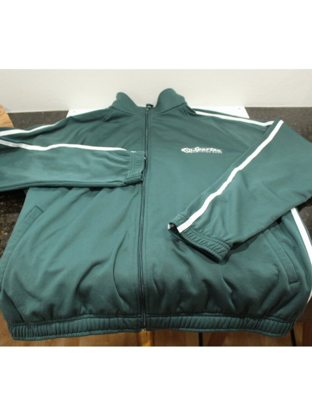 Vintage Holloway MSU Spartan Marching Band Jacket Full Zip High Collar SZ XL - Picture 2 of 7